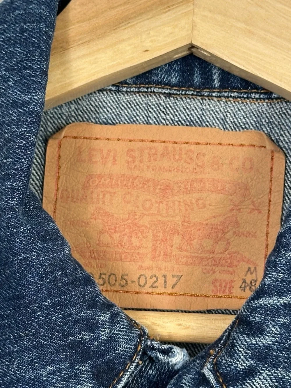 Rare Archival Levi’s Type III Sample Jacket Factory Distressed Medium Vintage